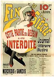 ... la même, réimprimée avec « Cette partie du dessin a été interdite » en cache...