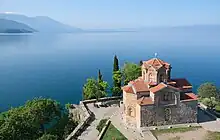 Photographie de l'église Saint-Jean de Kaneo à Ohrid