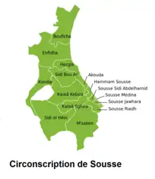 Carte de la circonscription.