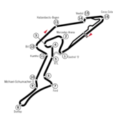 Illustration de l'actuel tracé du Nürburgring.