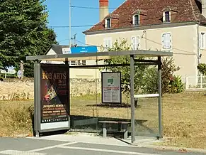 L'arrêt de bus L'Aile Bleue en 2016.