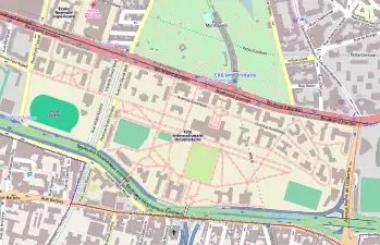 Plan de la Cité internationale universitaire 2011.