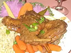 Civet de lapin à la créole.