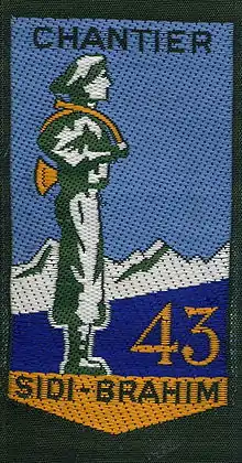 Insigne du CJF 43 (2e&nbsp;modèle).