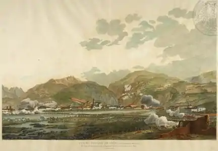 Le général Dallemagne à la tête de l'armée française, lors de la campagne d'Italie en 1796.