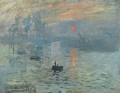 Claude Monet. Impression, soleil levant. 1872.48 × 63 cm. Musée Marmottan Monet. Impressionnisme.