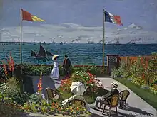Terrasse à Sainte-Adresse de Claude Monet.