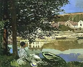 Claude Monet,La Seine à Bennecourt (1868)