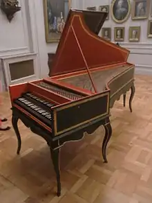 photo : clavecin utilisé pour l’enregistrement de D. Moroney