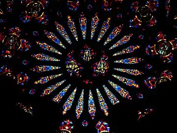 La rose vue de l'intérieur.