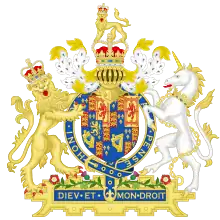 Armoiries du roi Guillaume&nbsp;III et de la reine Marie II en tant que co-monarques