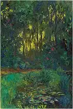 "The Water-Lily Pond" (1918-1919) by Claude Monet (W 1881)