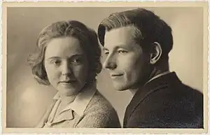 Darja Collin et l'écrivain Jan Jacob Slauerhoff, avec qui elle fut mariée entre 1930 et 1935