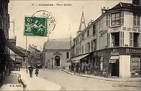 Ancienne place Galilée, vue de la rue du Bournard.