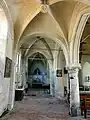 Bas-côté nord, 3e&nbsp;travée, vue vers l'est.