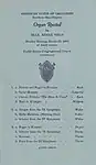 Programme d'un concert donné par Renée Nizan en 1935 à Cleveland dans l'Ohio