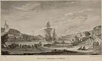 Les Corderies de Brest (gravure fin XVIIIe&nbsp;siècle)