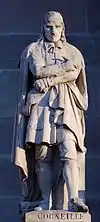 Statue de Corneille au Louvre.