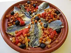 Couscous façon tajine à la sardine.