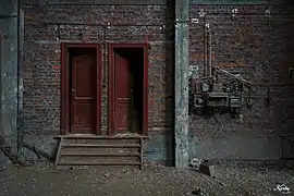 Panneau électrique d'époque.