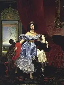 La comtesse Samoïlova avec Giovanina Pacini.