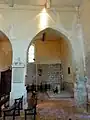 Nef de gauche, vue par la 1re&nbsp;grande arcade.