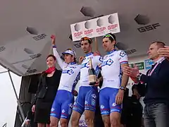 L'équipe FDJ est première du classement par équipes.
