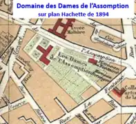 Couvent de l'Assomption en 1894.