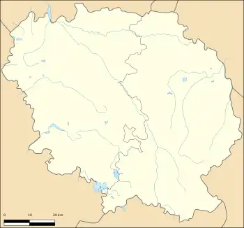 Voir sur la carte administrative de la Creuse