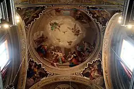 Nascita di San Giovanni Battista Fresque&nbsp;par Scandellari et Giuseppe Pedretti