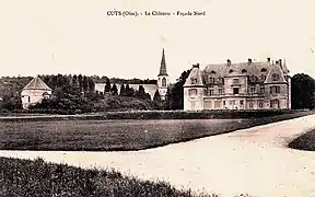 Le château et le clocher de l'église