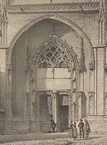 Portail avant sa restauration de 1854.