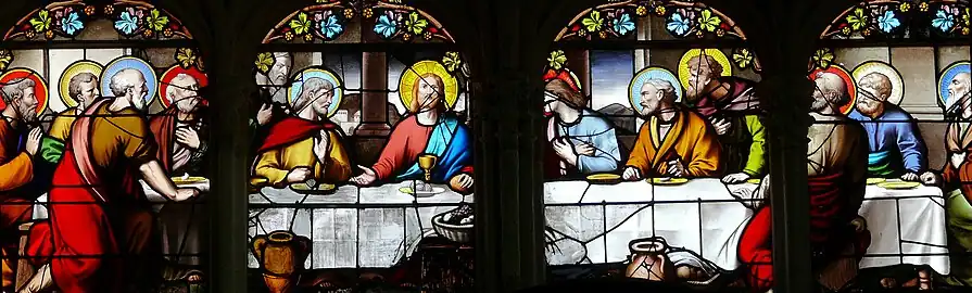 Vitrail de la Cène (1863).