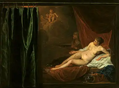 Anonyme, Danaé et la pluie d'or (XVIIe&nbsp;siècle), localisation inconnue.