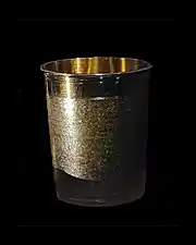 Gobelet en argent doré.
