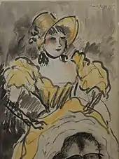 Danseuse au Bal Tabarin par Pierre Savigny de Belay, 1904.