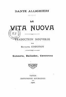 Image illustrative de l’article Vita nuova