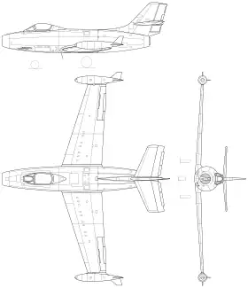 vue en plan de l’avion