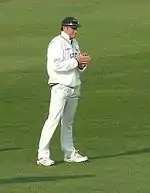 David Hussey avec le Nottinghamshire en 2007.