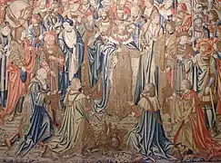 Pièce 9 : Présentation des insignes du souverain vaincu