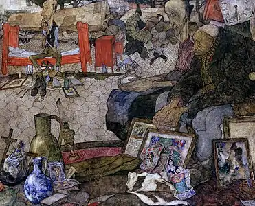 De oude markt in Gent, 1923 (Musée des Beaux-Arts de Gand)