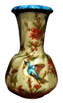 Vase en céramique, Théodore Deck, XIXe&nbsp;siècle.