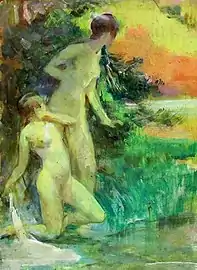 Encantades al bany, localisation inconnue.