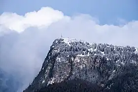 La dent de Vaulion en hiver.