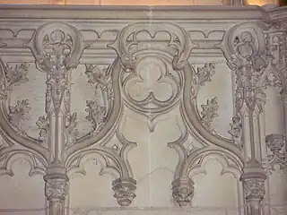 Arc en cloche, chapelle Saint-Hubert du château d'Amboise (1491-1496).