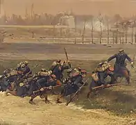 127. Des Lignards vont au feu, musée municipal de Saint-Germain-en-Laye.