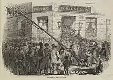 Destruction des arbres de la liberté, 1850.