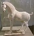Cheval en terre cuite, seconde moitié du VIIIe&nbsp;siècle, musée d'art oriental de Turin.