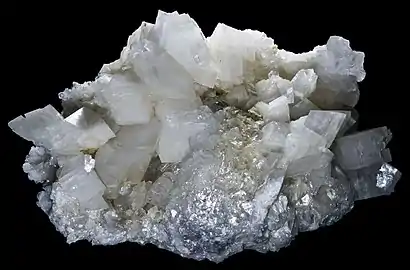 Dolomite et talc. Carrière de Trimouns, Luzenac, Ariège 10&nbsp;×&nbsp;6,2&nbsp;cm