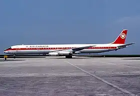 Un DC-8 de la compagnie Air Canada semblable à celui qui s'est écrasé.